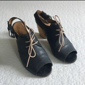 Anthropologie Woodblock Heels 9
